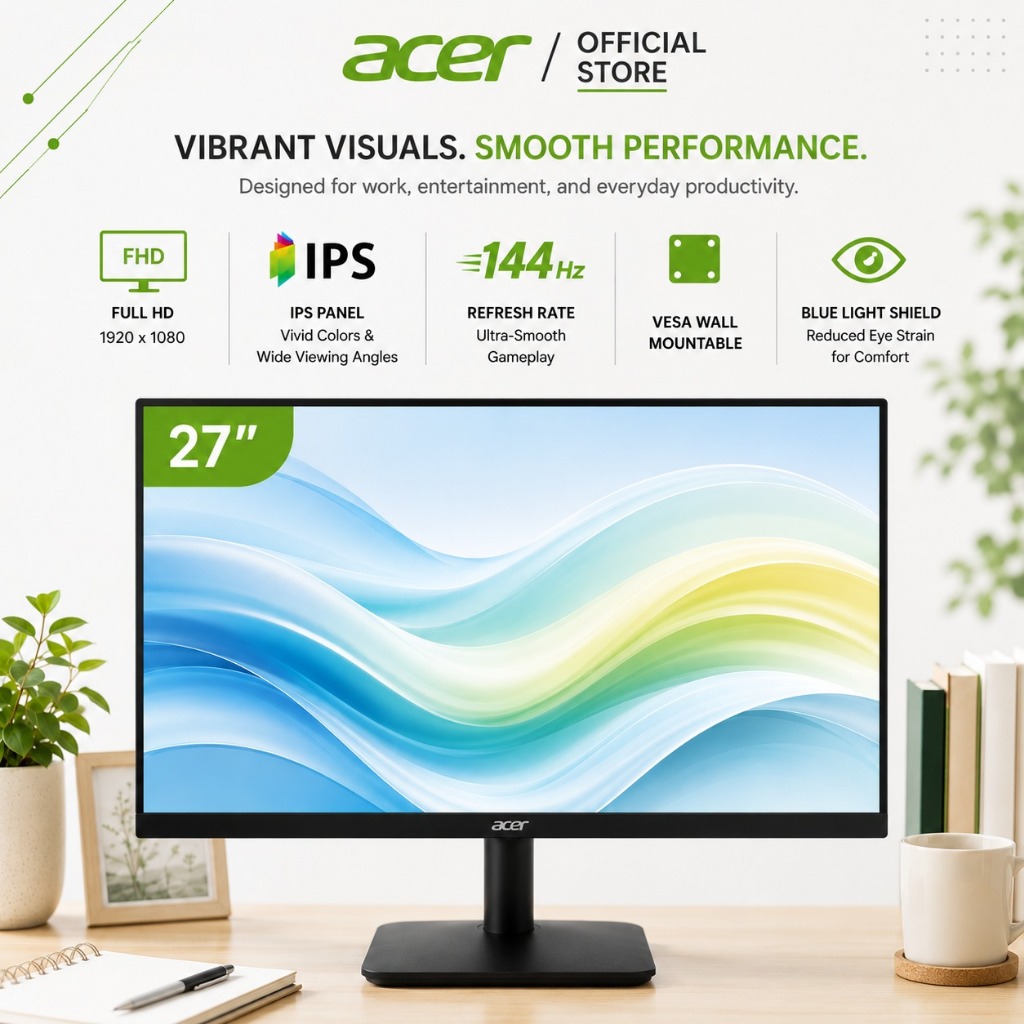 Best Selling Monitor] [27-Inch 144Hz] Acer EK1 Series | EK271 P6