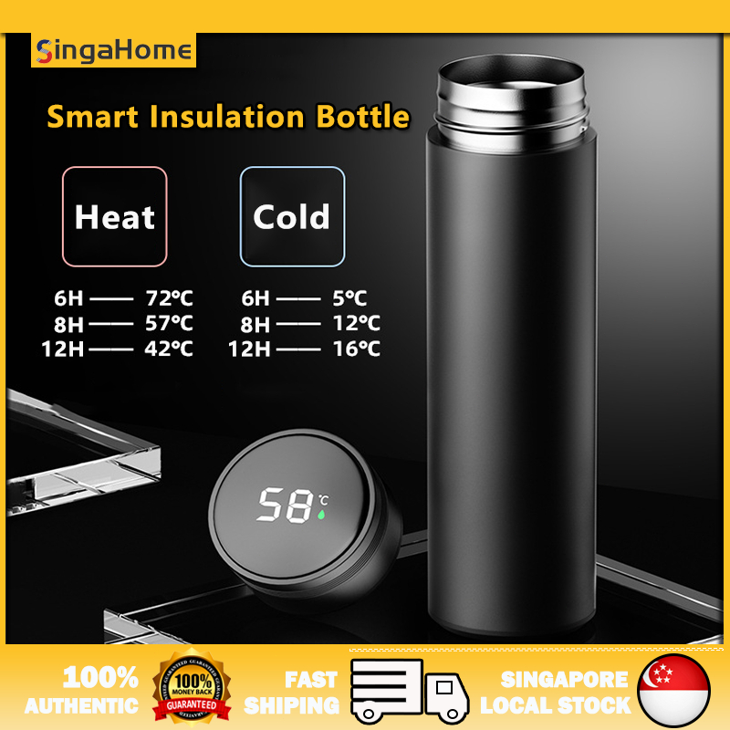 500ML Smart Thermos Flask LED Temperature Display Vacuum Thermal Flask ...