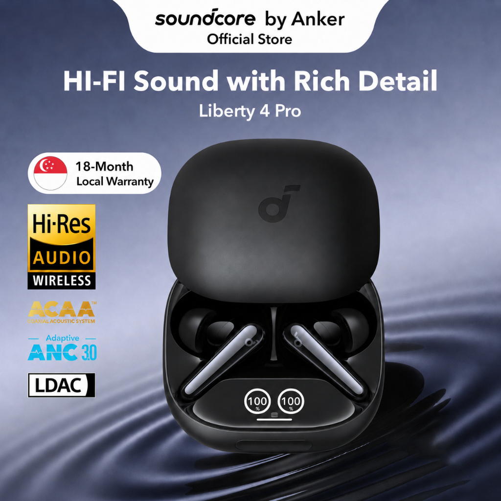 Soundcore Liberty 4 Pro by Anker, Noise Cancelling Wireless