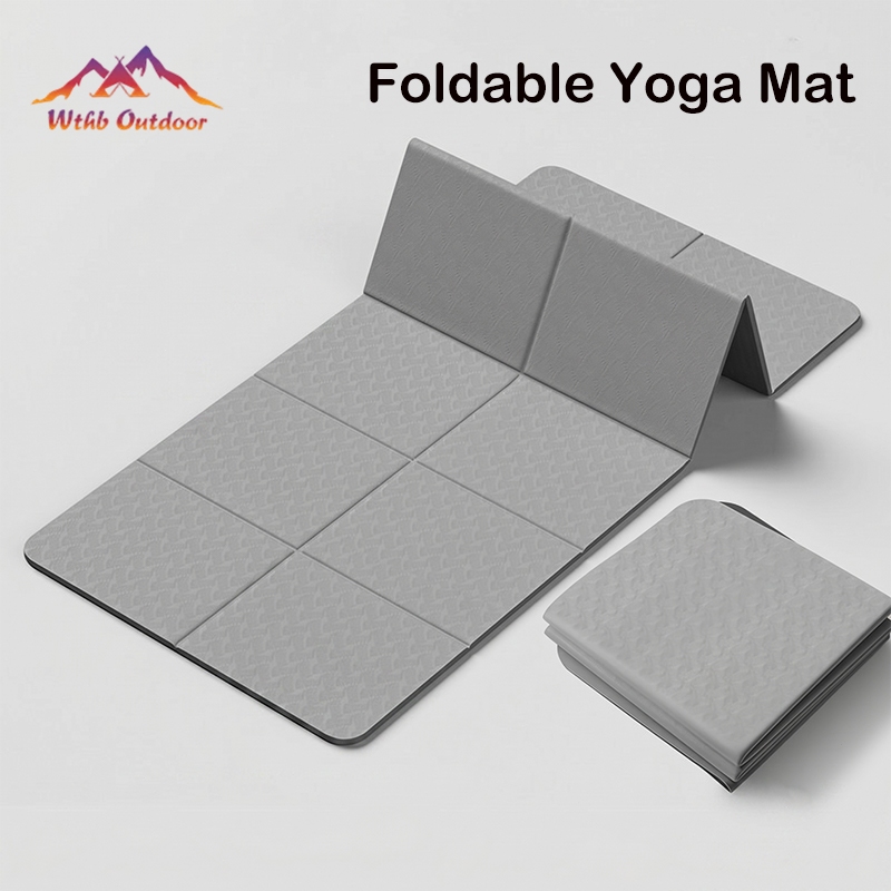 WTHB TPE Folding Mat Yoga Mat Lunch Break Sleeping Mat Floor Mattress ...
