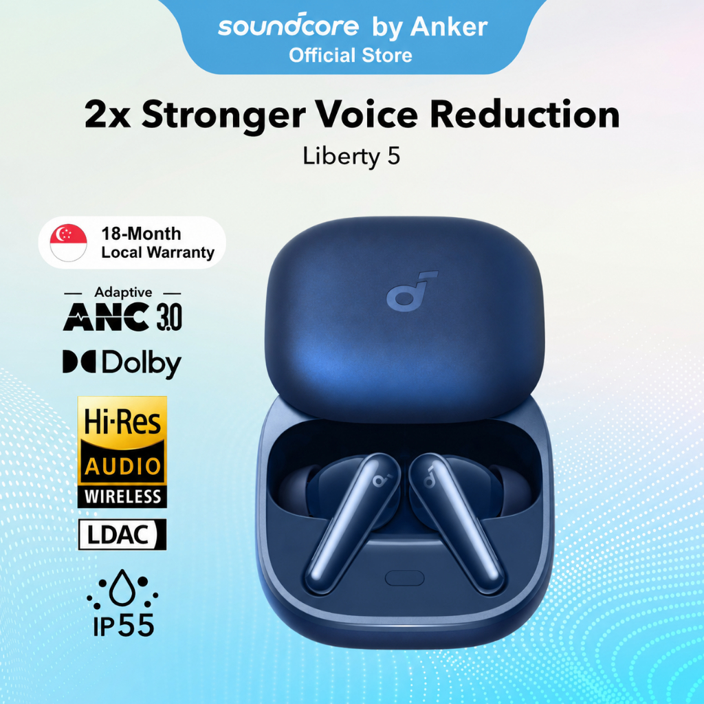 soundcore Liberty 5 by Anker, Noise-Cancelling Wireless Hi-Res