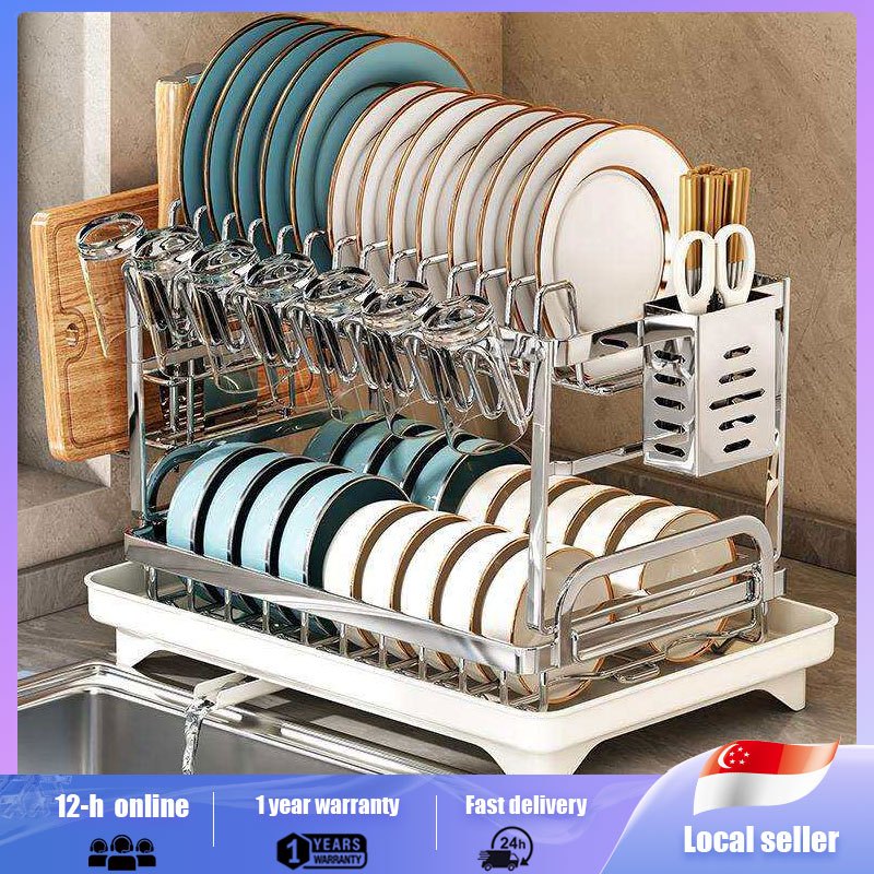 KESOL dish drying rack Small Cupboards kitchen rack Multi-layer Storage ...