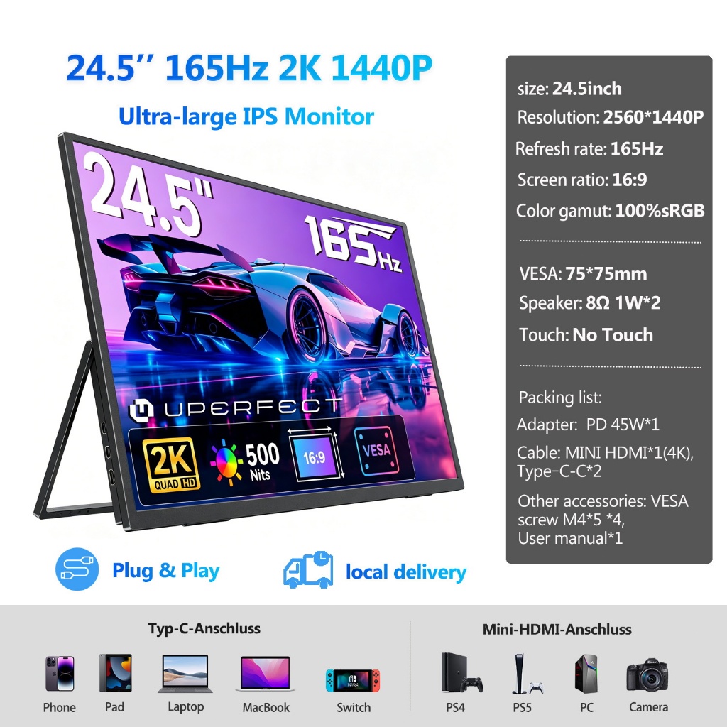 Buy uperfect portable monitor At Sale Prices Online - October 2026 ...
