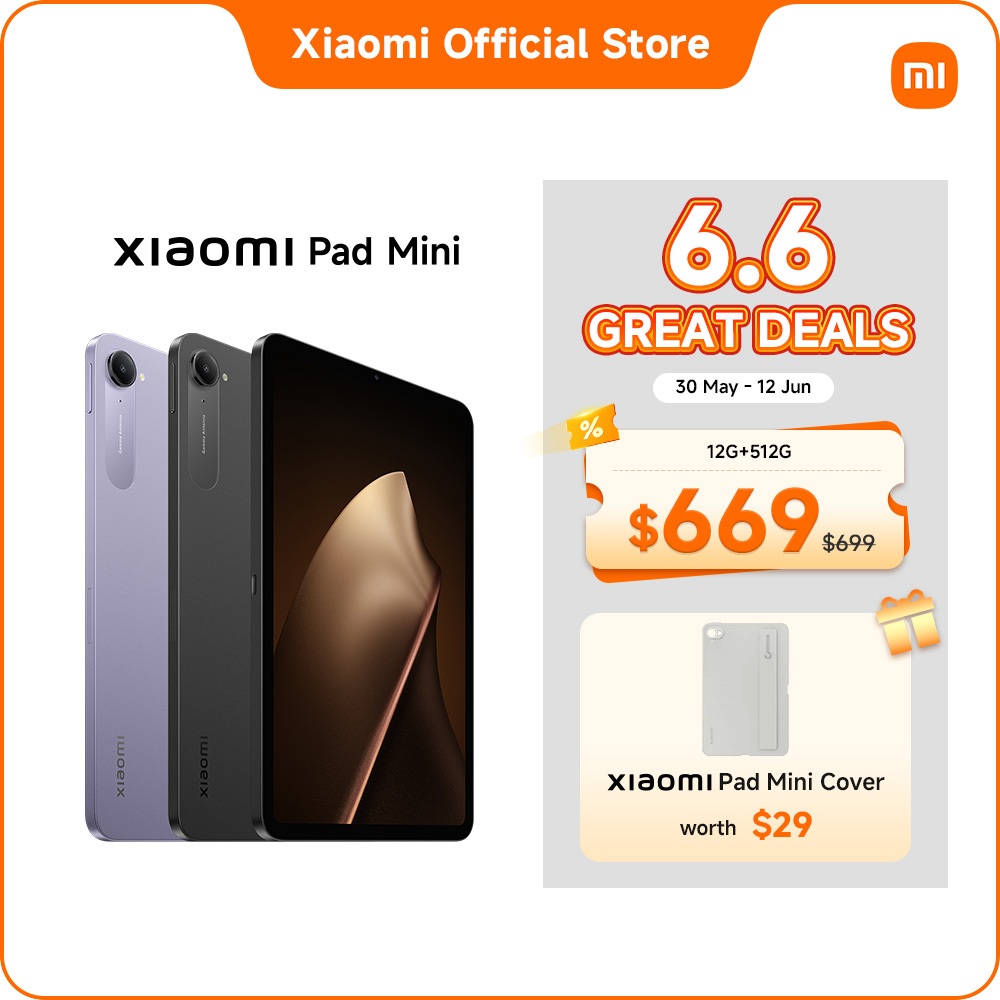 Xiaomi Pad Mini (Tablet) | 12GB+512GB, 8.8