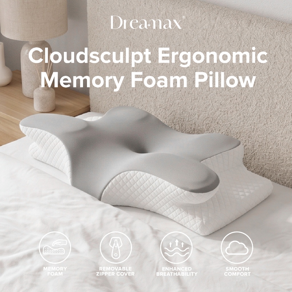 DREAMAX Cloudsculpt Memory Foam Ergonomic Pillow Pressure Relief ...