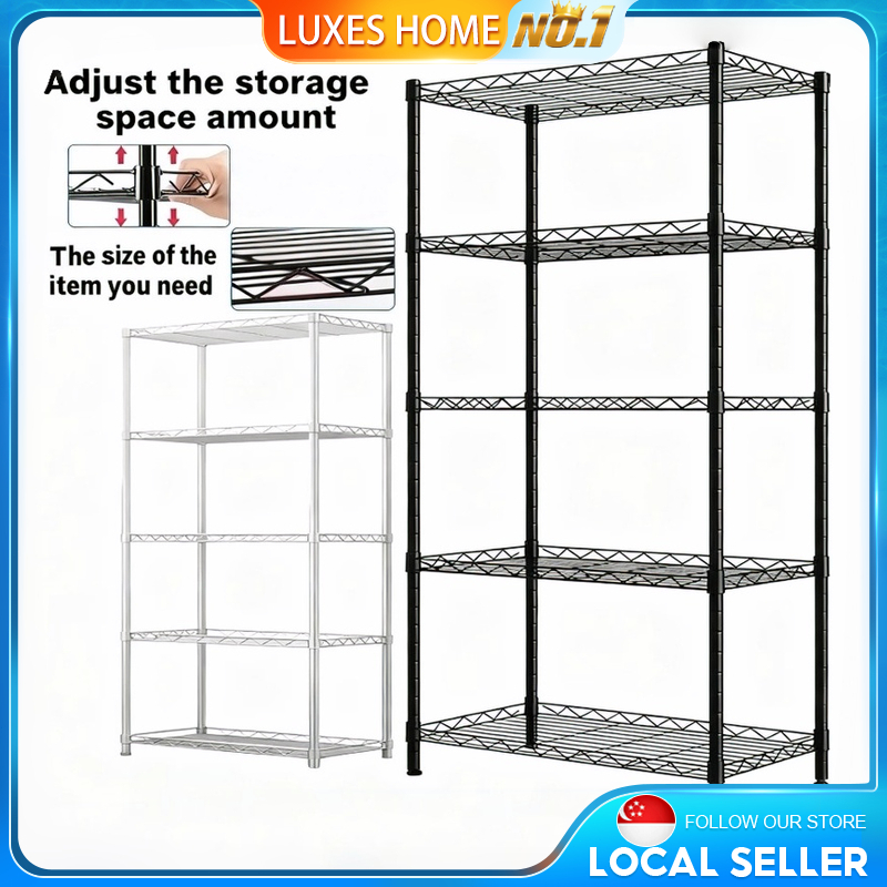 Adjustable storage rack Kitchen Storage Rack Multi-layer Iron Rack ...