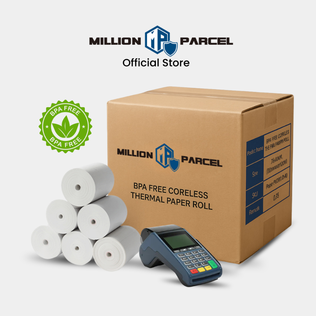 (Bulk) BPA FREE Coreless Thermal Paper Roll | Receipt Paper Roll ...