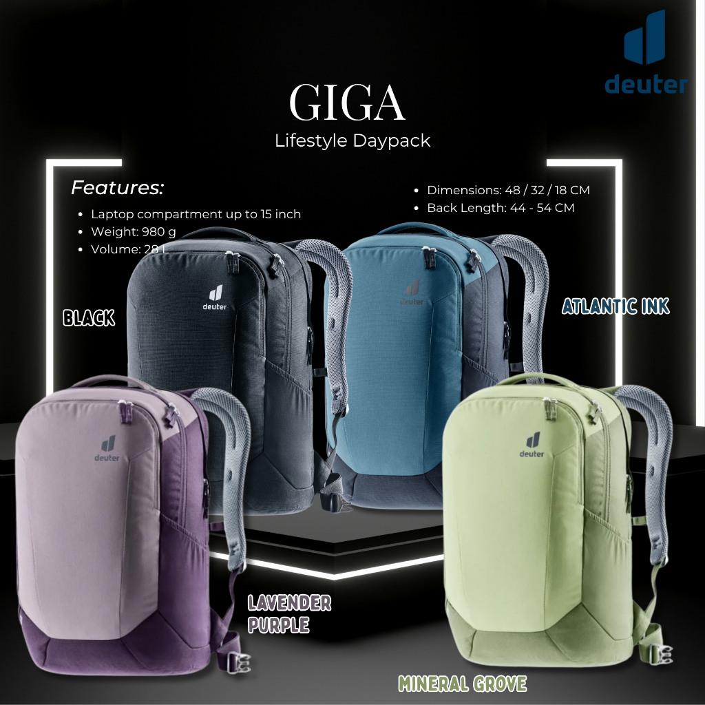 backpack deuter singapore DEUTER GIGA Lifestyle Daypack | Laptop Backpack | 28 liters