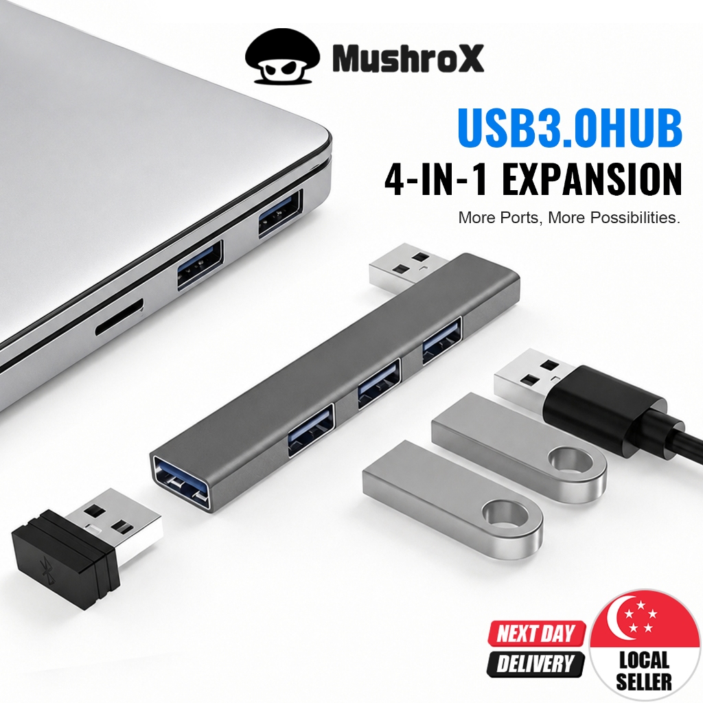 【SG】USB3.0 Type-C Docking Station 4 in 1 Hub USB Splitter 4 Ports Card ...