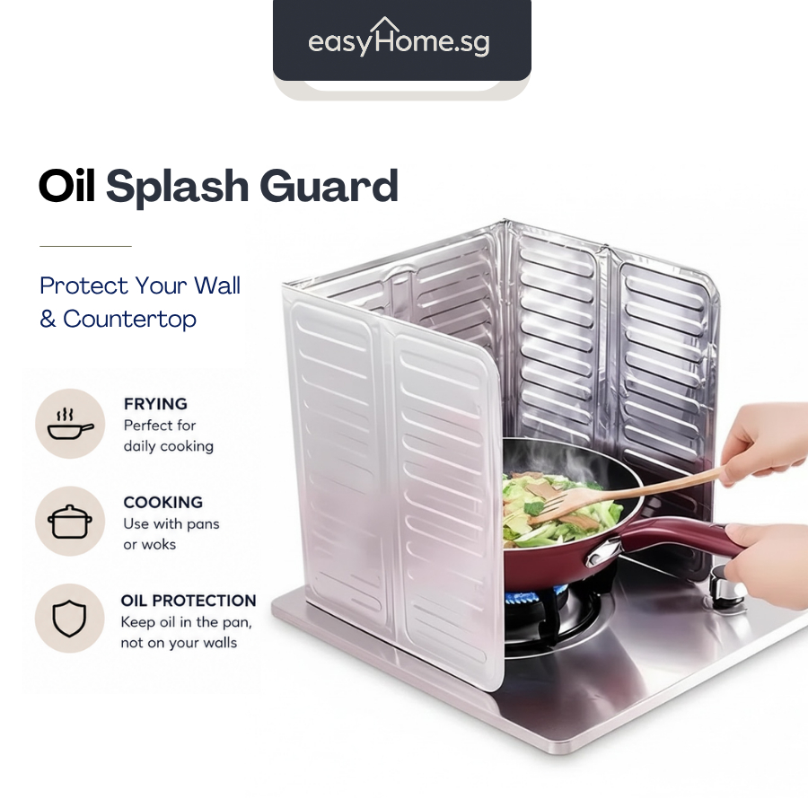 Easyhome.sg Oil Splash Guard Frying Cooking Stove Screen Cover Anti ...