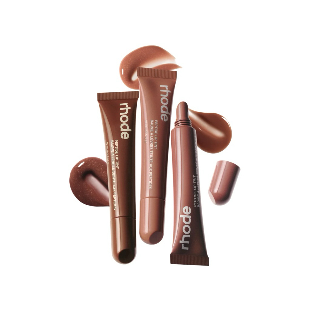 🇺🇸 [INSTOCK] Rhode Peptide Lip Tint - ribbon, pretzel, salty Tan