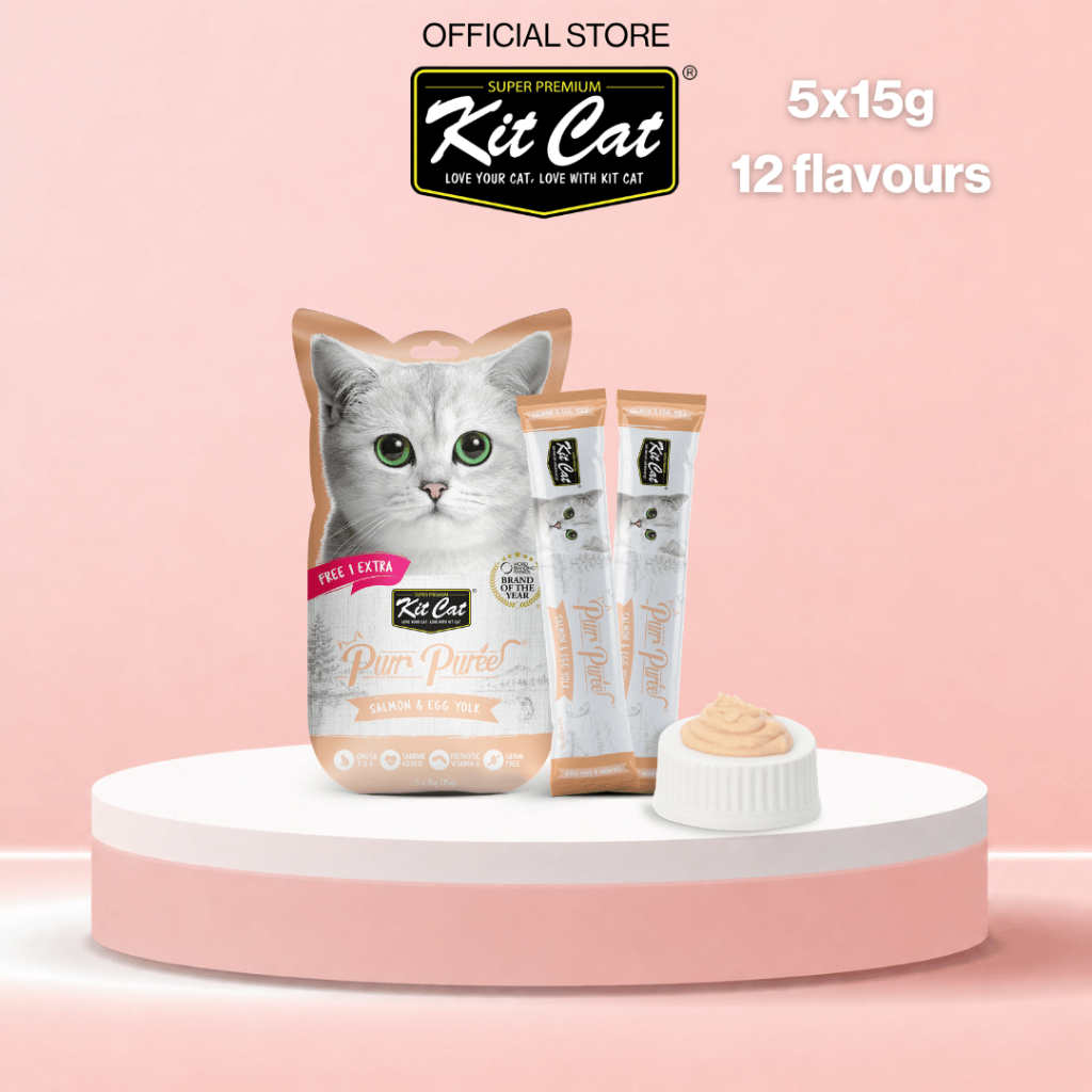 Kit Cat Purr Puree Liquid Cat Treat (15g x 5's) | Better Hydration ...