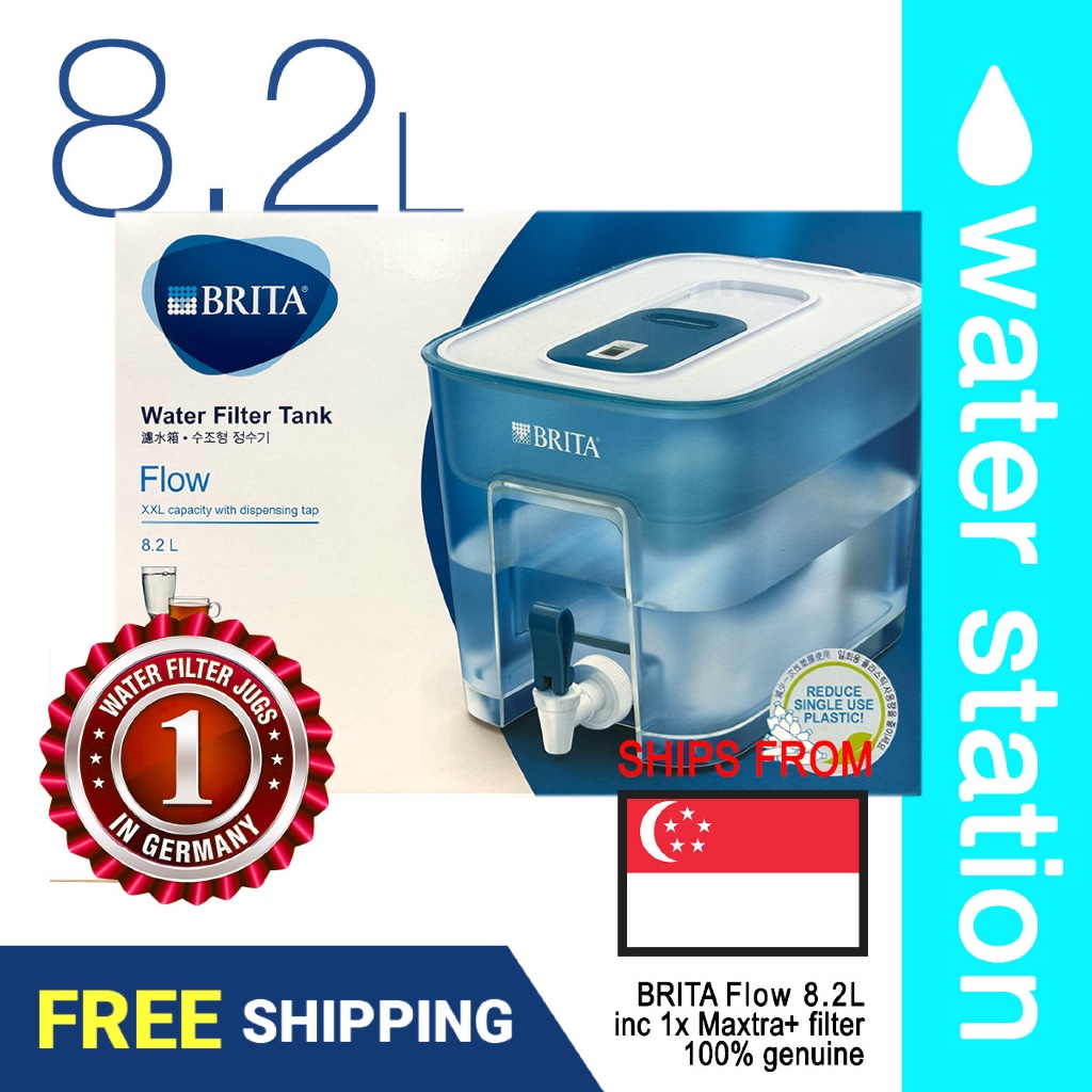 BRITA FLOW BLUE water filter tank with 1 MAXTRA+ filter | Shopee Singapore