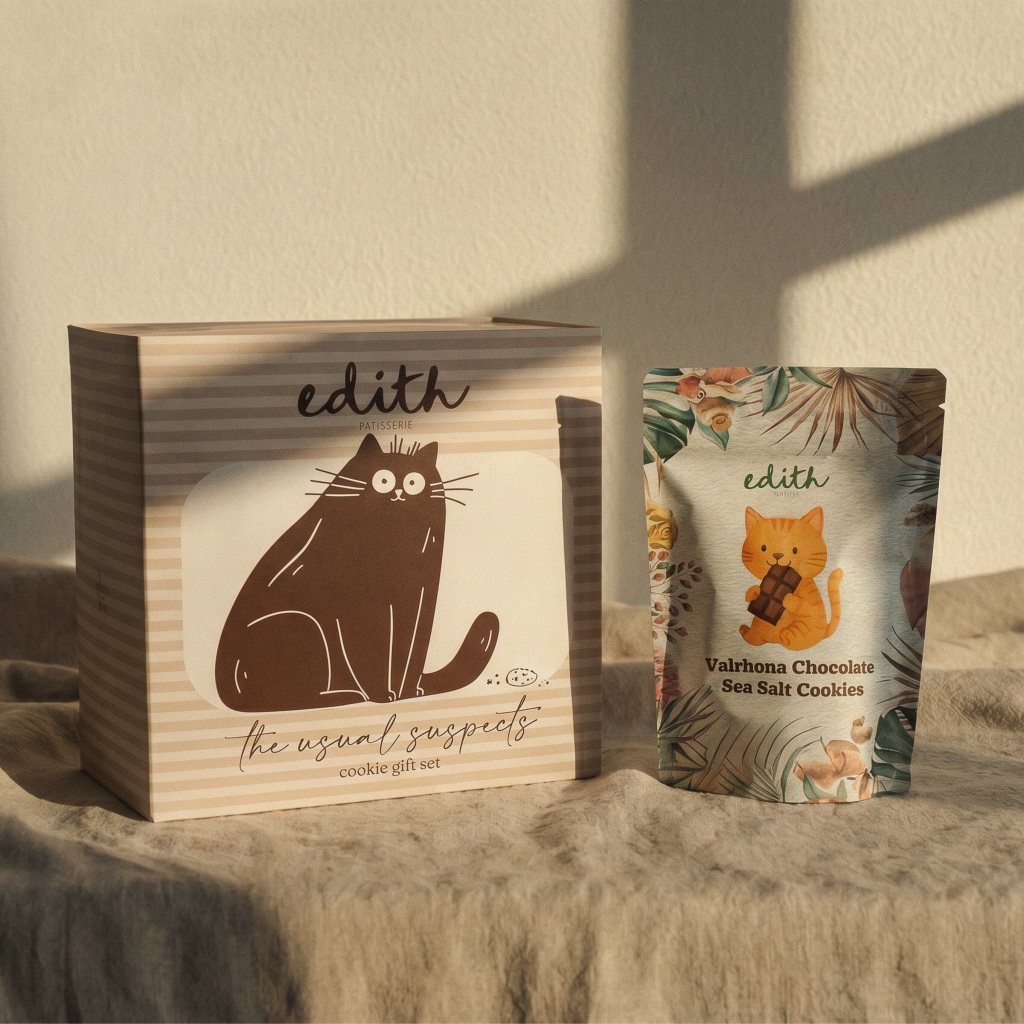 Edith Patisserie Usual Suspects Petite Cookie Gift Box | 12 Bags x 50g ...