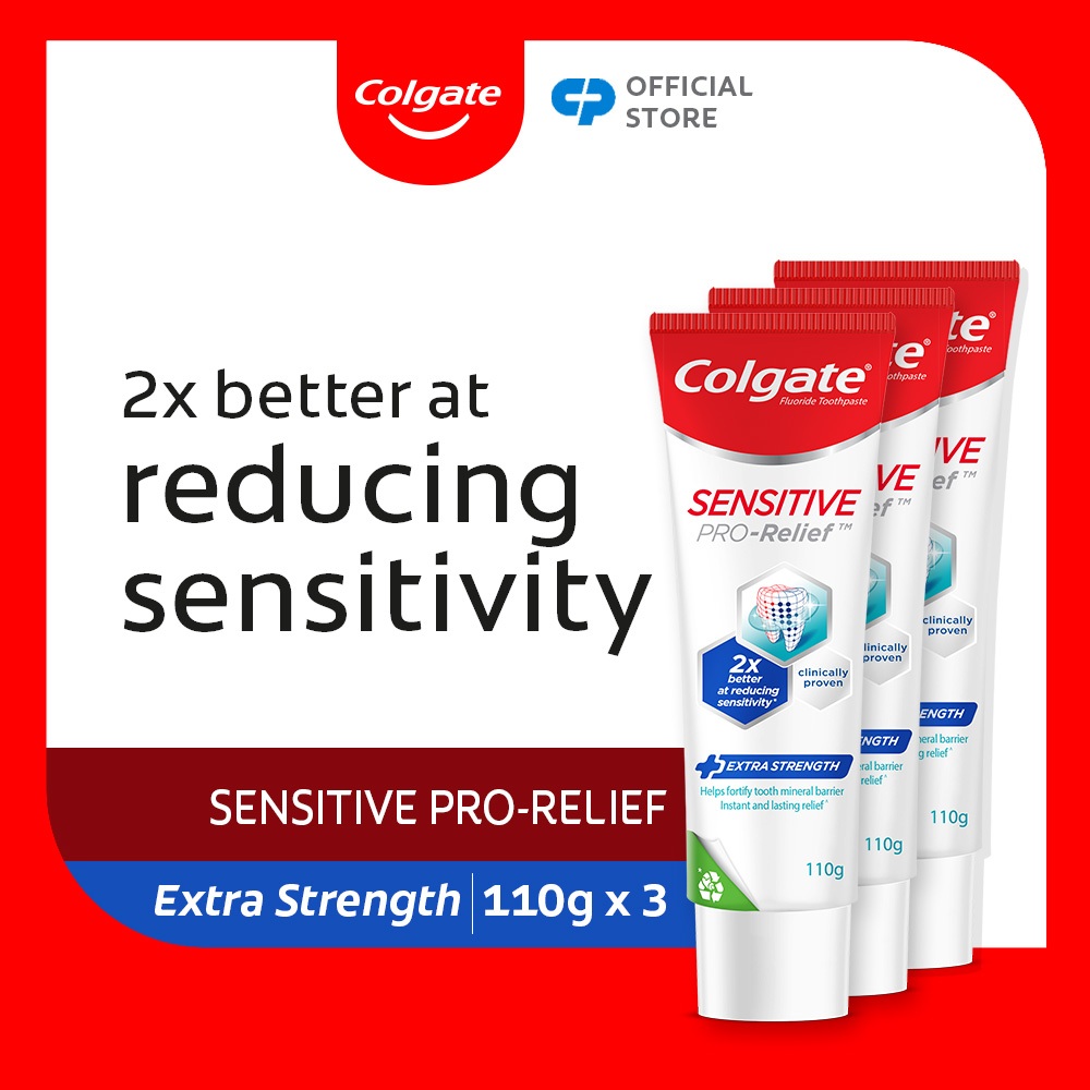 Colgate Sensitive Pro Relief Extra Strength/ Protect Toothpaste x3 110g ...