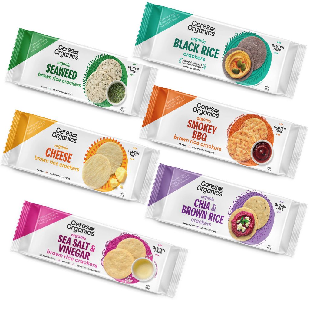 [ Mix & Match ] Ceres Organics Organic Brown Rice Crackers - by Optimo ...
