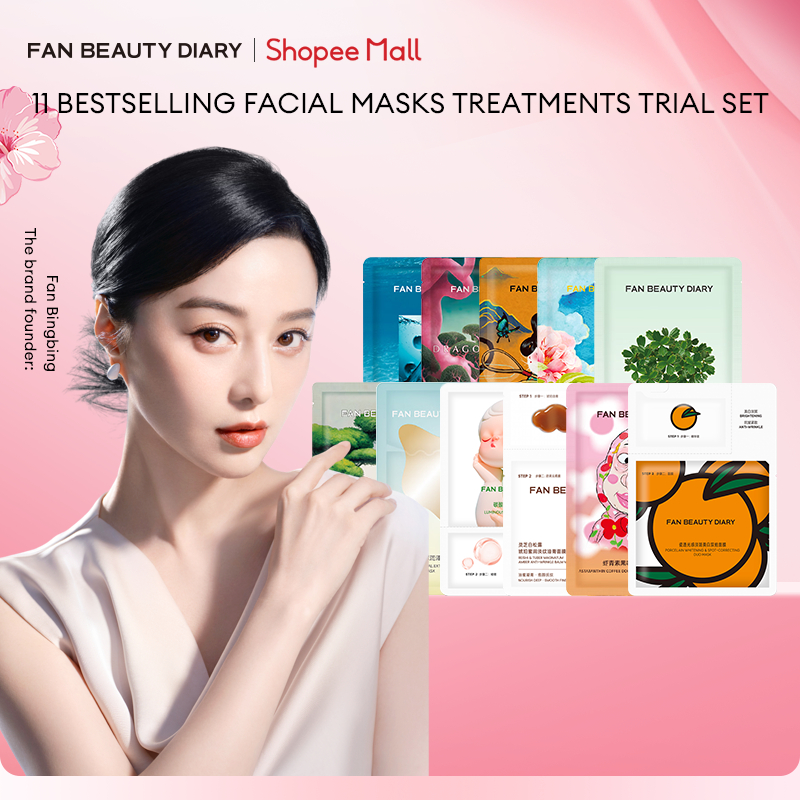 FAN BEAUTY DIARY 11 Bestselling Facial Masks Treatments Trial Set ...