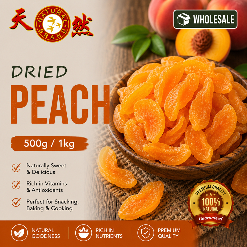Dried Peach Snack 500g/1kg Dried Fruit Wholesale | Shopee Singapore