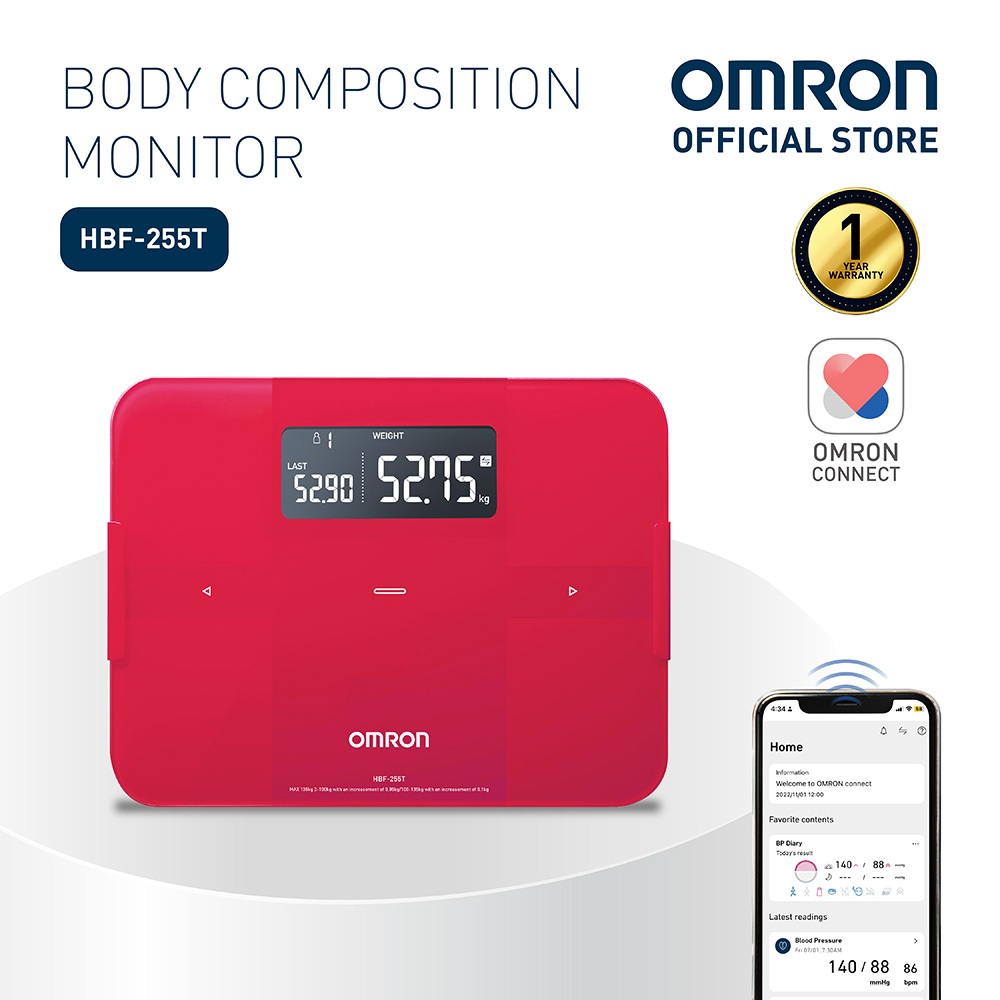 OMRON Body Composition Monitor HBF-255T [1 year warranty] | Shopee