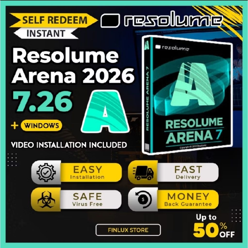 Resolume Arena 7 v7.26 Latest 2026 Lifetime For Windows & McOS | Shopee ...