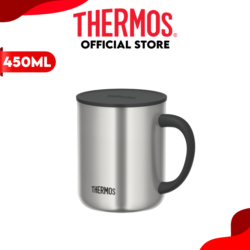 Thermos® JDG-452C, JDG-451C, JDG-450S Thermal Mug with Handle and Lid Stainless Steel for Hot & Cold photo 5