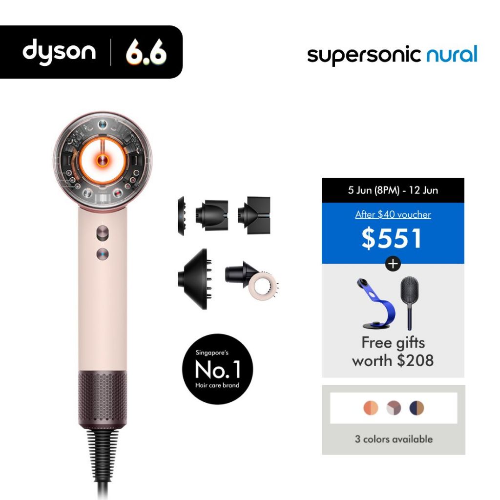 6.6 Specials] Dyson Supersonic Nural Hair Dryer HD16 with