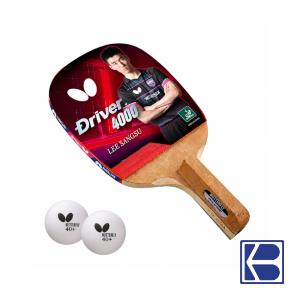 Butterfly | Driver 4000 | Table Tennis | Pre-Assembled Japanese Penhold ...