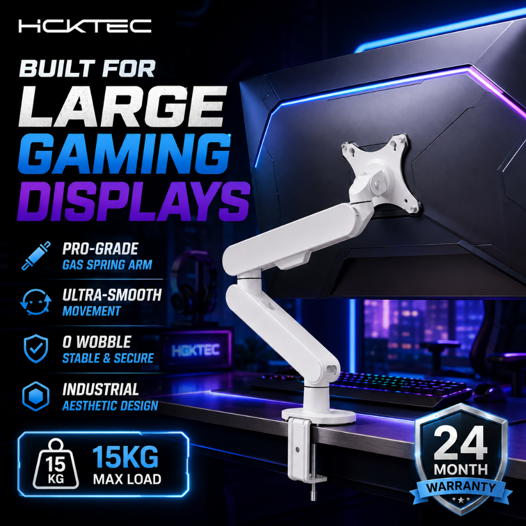 HCK Monitor Arm Stand Adjustable Height Prism Monitor Bracket Desktop ...