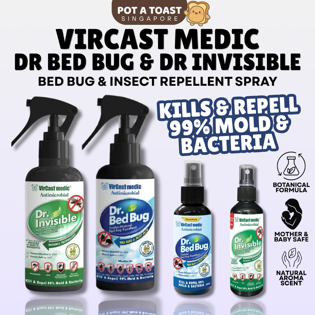 VIRCAST MEDIC Dr Bed Bug & Dr Invisible — Natural Bugs Repellent Bed ...