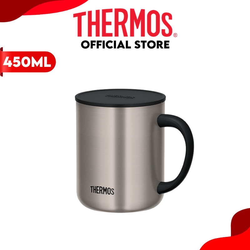 Thermos® JDG-452C, JDG-451C, JDG-450S Thermal Mug with Handle and Lid Stainless Steel for Hot & Cold photo 4