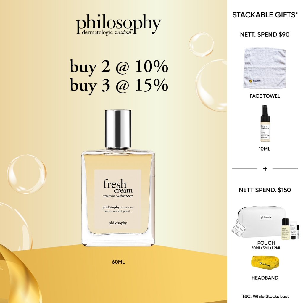 philosophy fresh cream warm cashmere eau de toilette 60ml | sweet