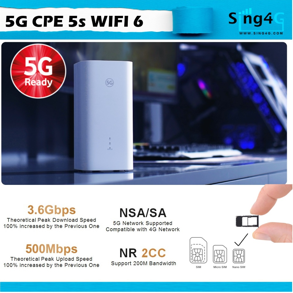 Huawei Brovi 5G CPE 5 Wireless CPE Router H153-381 WIFI 6 SIM ROUTER ...