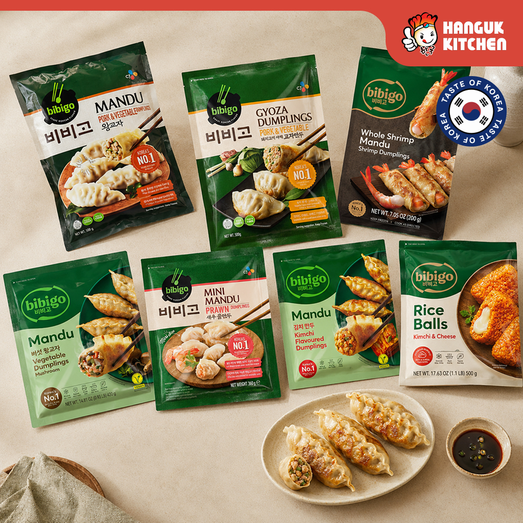 CJ Bibigo Korean Dumplings, Mandu (Assorted Flavors) 한국식 만두, Imported ...