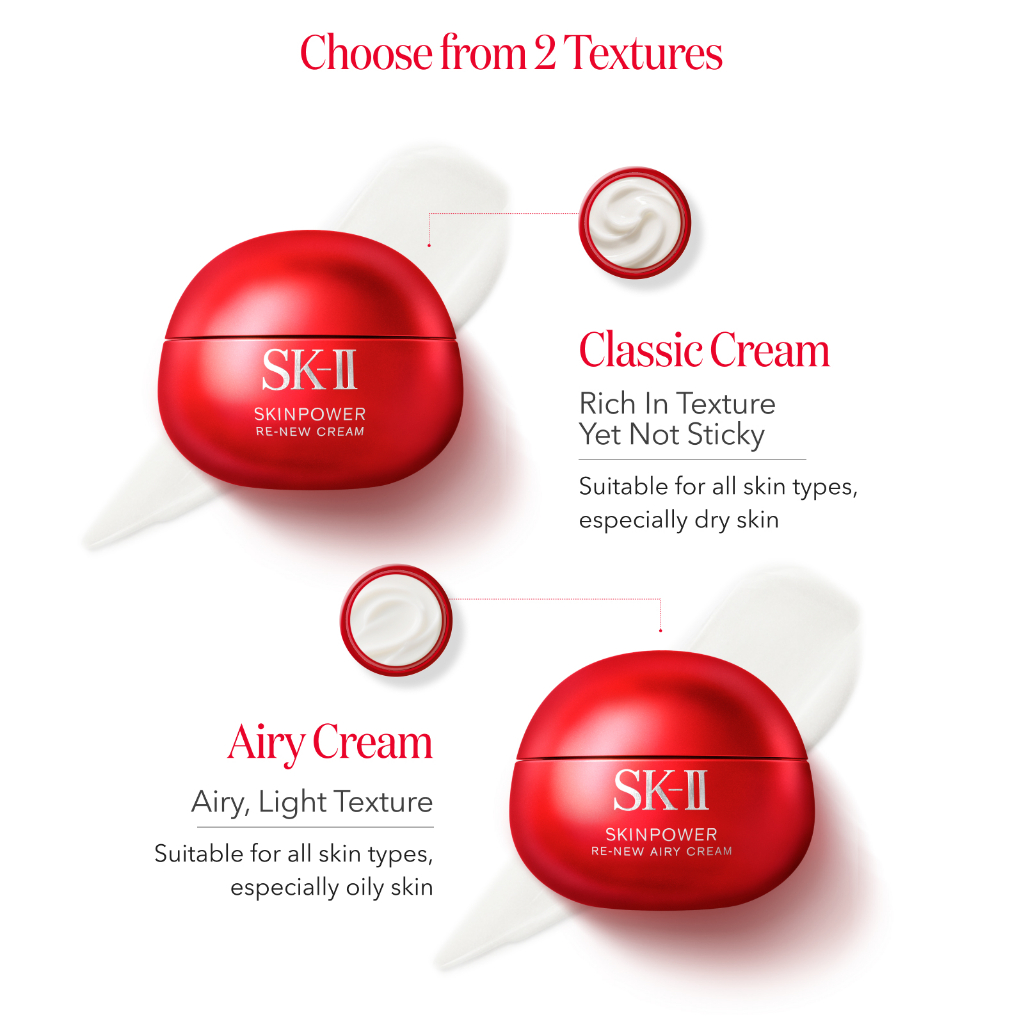 NEW SK-II SKINPOWER Re-new Airy Cream 50g | Shopee Singapore