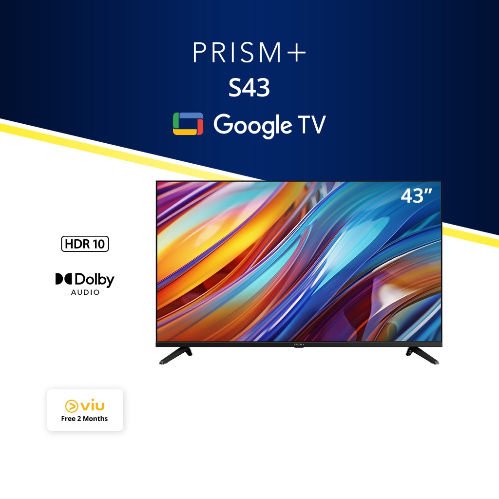 PRISM+ S43 FHD | Google TV | 43 inch TV | Shopee Singapore
