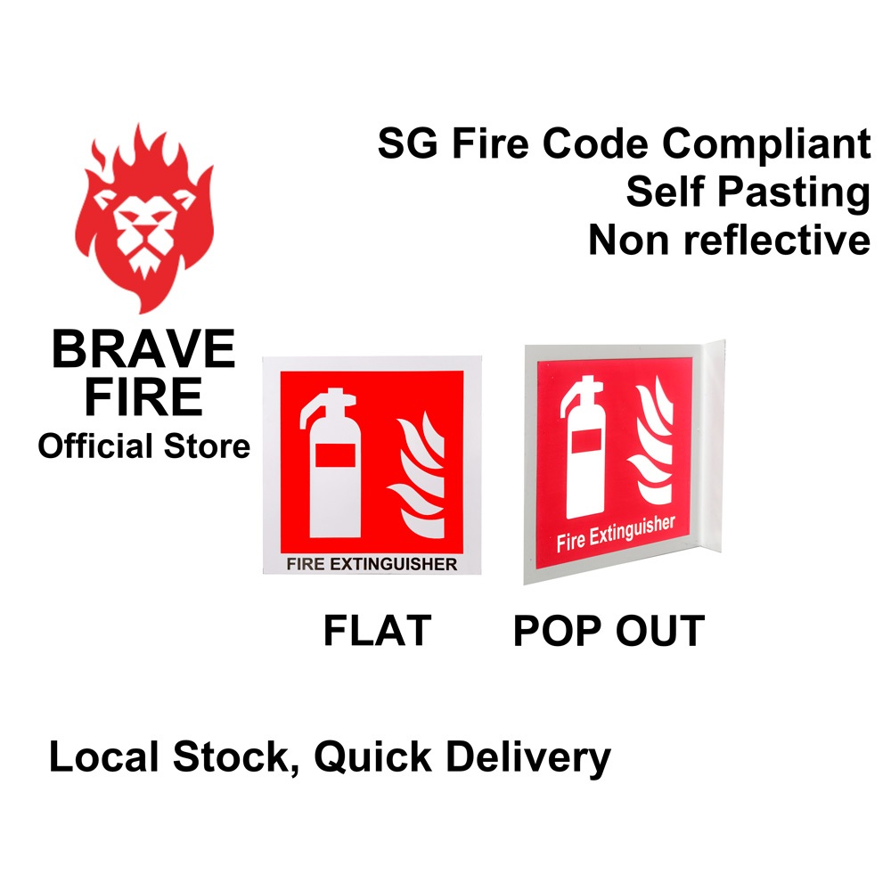 Fire Extinguisher Signage SG Fire Code Ready | Shopee Singapore
