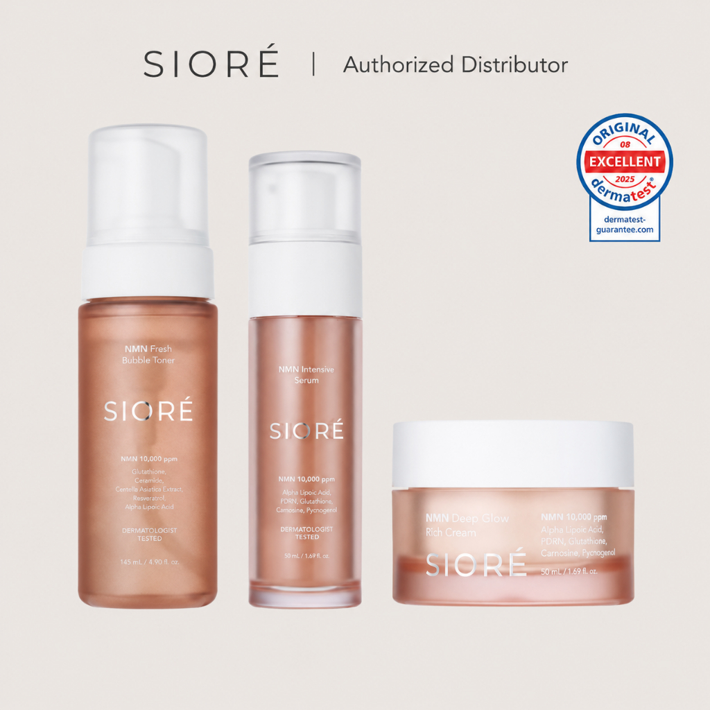 SIORE NMN Bubble Toner Serum Rich Cream (Anti-Aging Line) Glass Skin ...