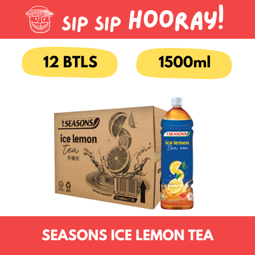 Seasons Ice Lemon Tea 12 x 1.5L | Shopee Singapore