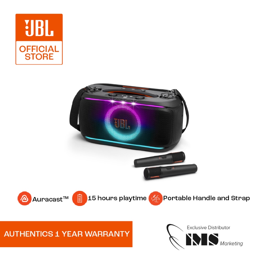 JBL PartyBox On-The-Go 2 - Portable party speaker,two wireless