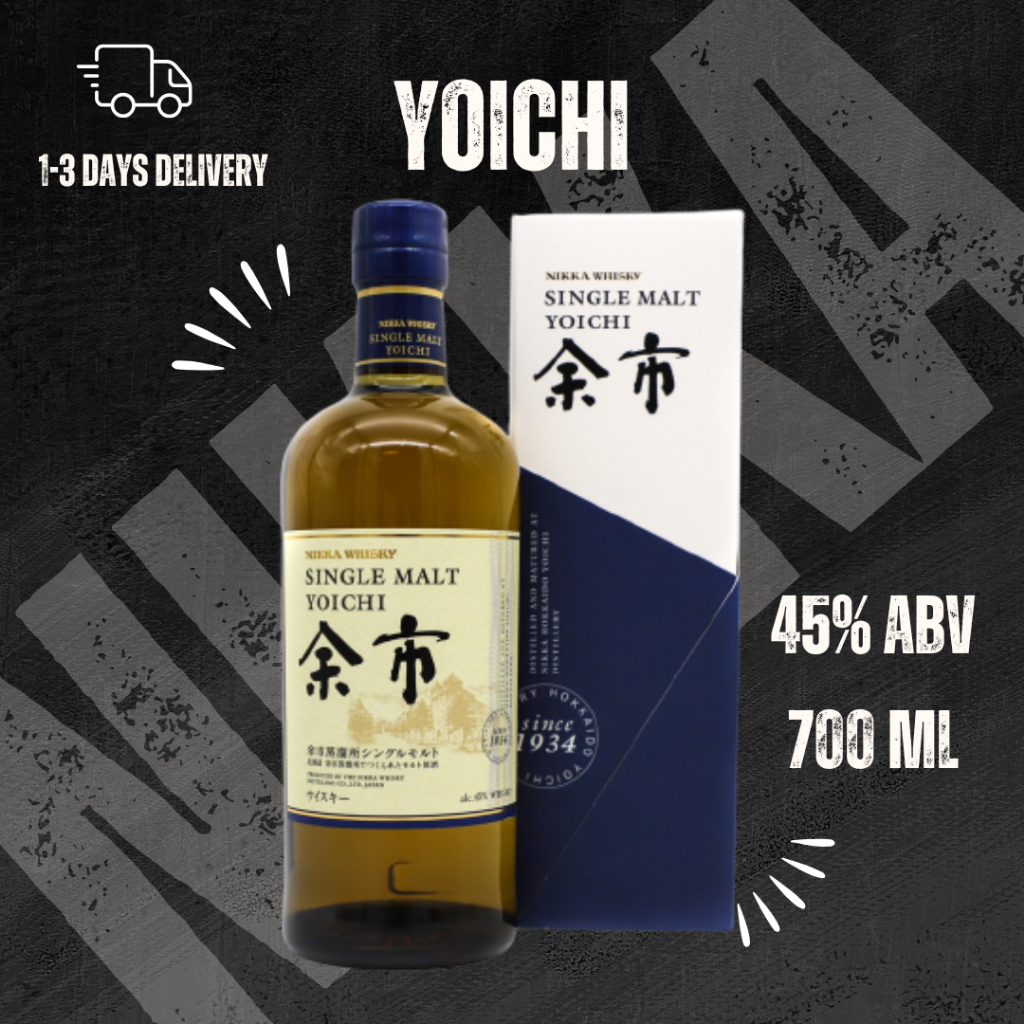 Nikka Yoichi Single Malt Japanese Whisky 700ml 45% ABV with box