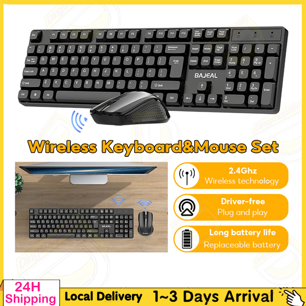 Wireless Keyboard And Mouse Set Desktop Laptop Business Office ...