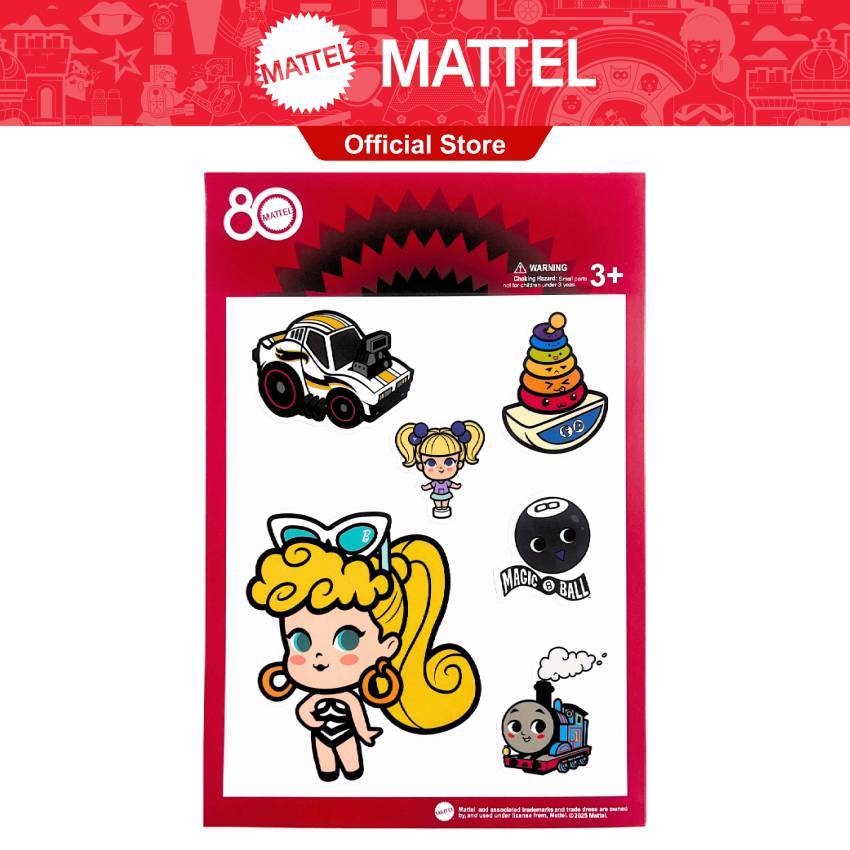 Mattel 80th Anniversary Sticker Pack (Not For Sale) | Shopee Singapore