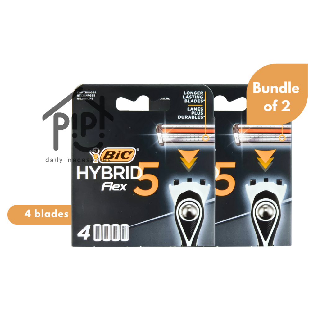 BIC Hybric Flex 5 Razor Blade Refill 2 x 4s | Shopee Singapore