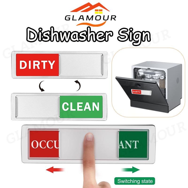 [SG] Dishwasher Magnets Clean Dirty Sign Magnet Dishwasher Magnetic ...