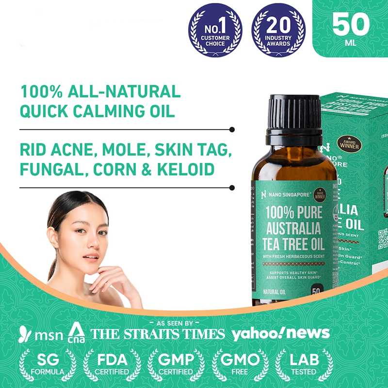 Nano Singapore 100% Pure Tea Tree Essential Oil (50 ml) | Shopee Singapore
