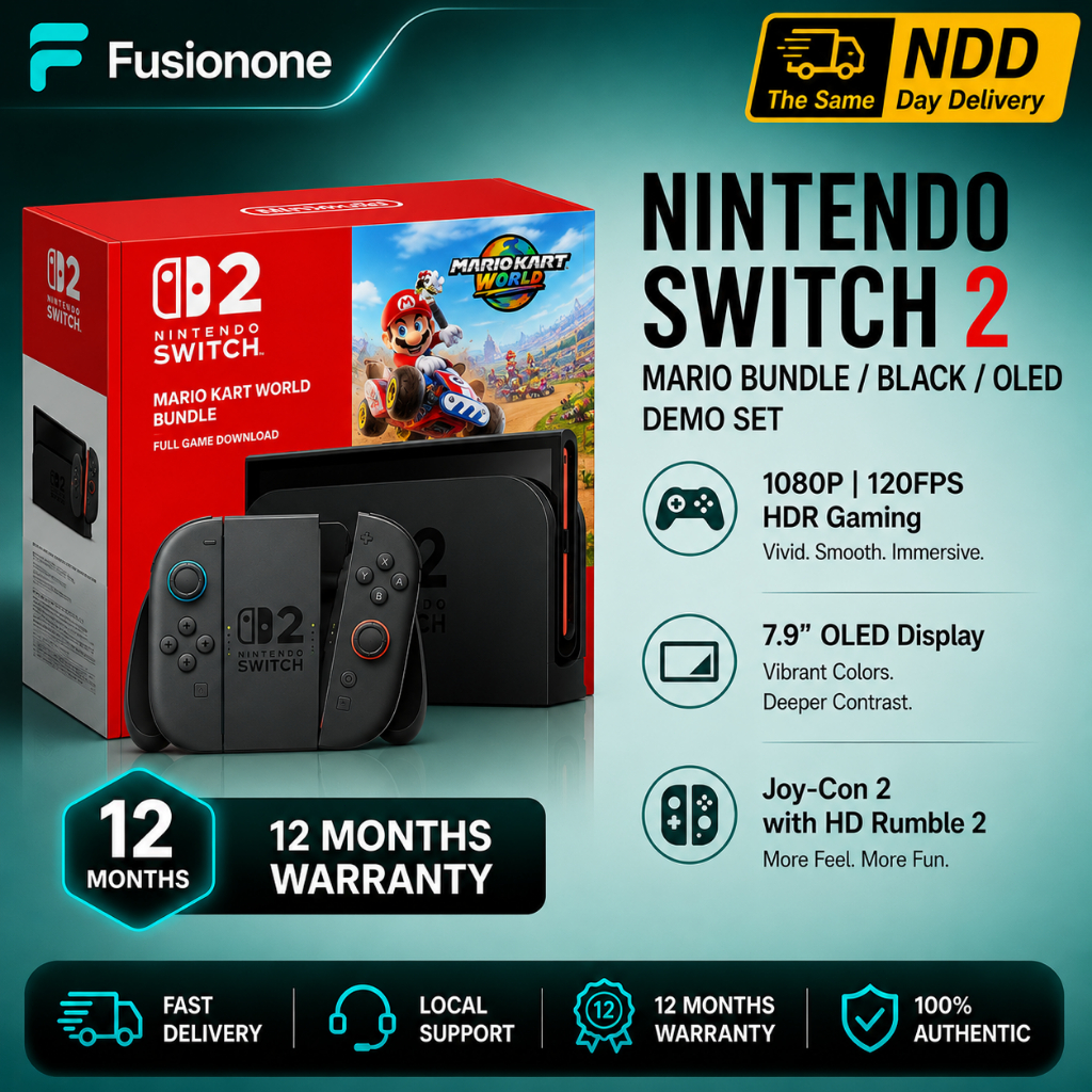 🔥Nintendo Switch 2 Mario Kart World Bundle | Black | OLED Demo