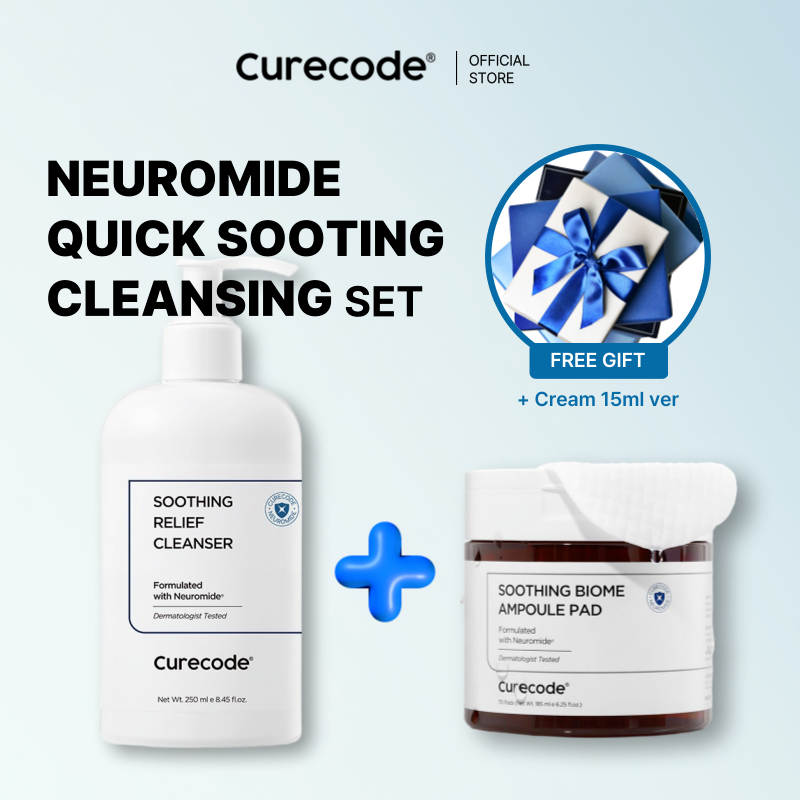 CURECODE Neuromide Quick Soothing Cleansing Set | Shopee Singapore