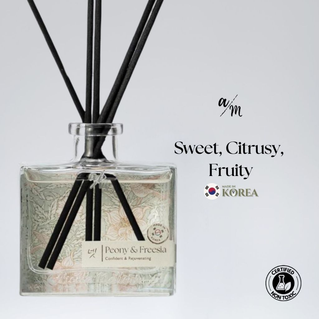 Aroma Matters Peony & Freesia Reed Diffuser Made In Korea 120ml and ...
