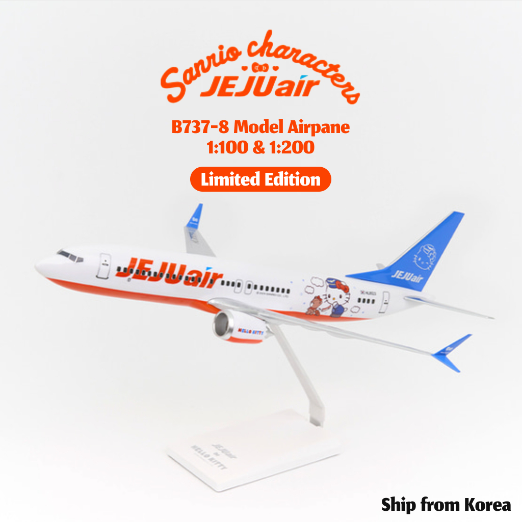 Jeju Air × Sanrio Characters / Model Airplane / 1:100 & 1:200