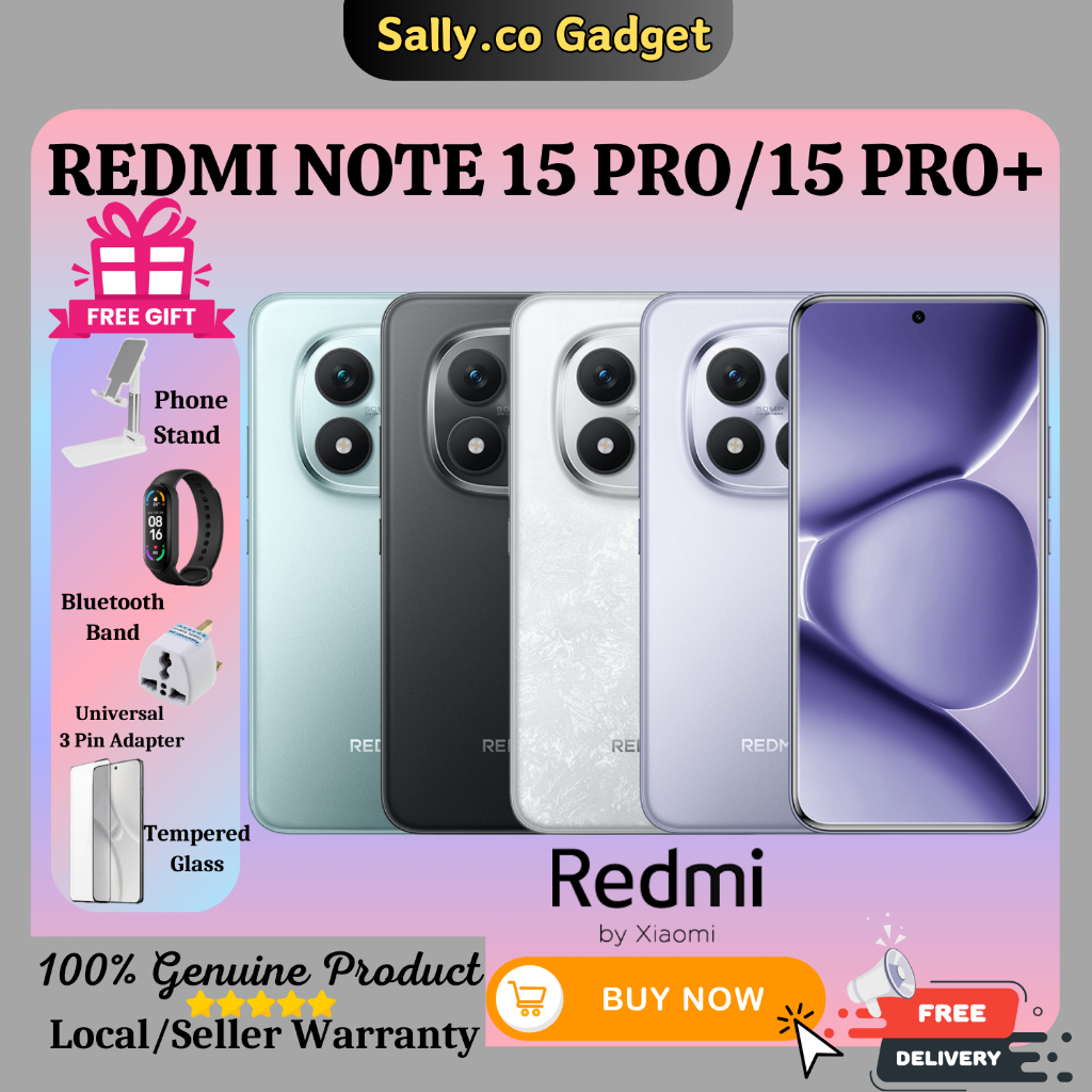 Redmi Note 15 Pro / Note 15 Pro+ 5G Snapdragon 7s Gen 4 | 12 Month ...